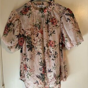 Roommates Floral Print Puff Sleeve Blouse